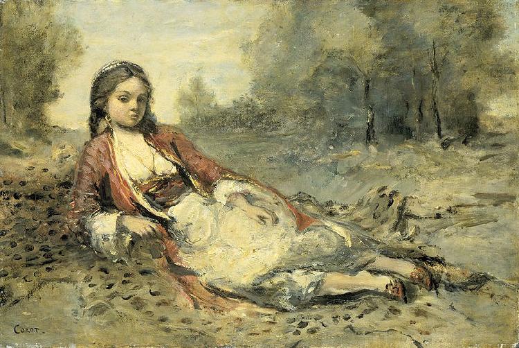 Jean-Baptiste Camille Corot Algerienne oil painting image